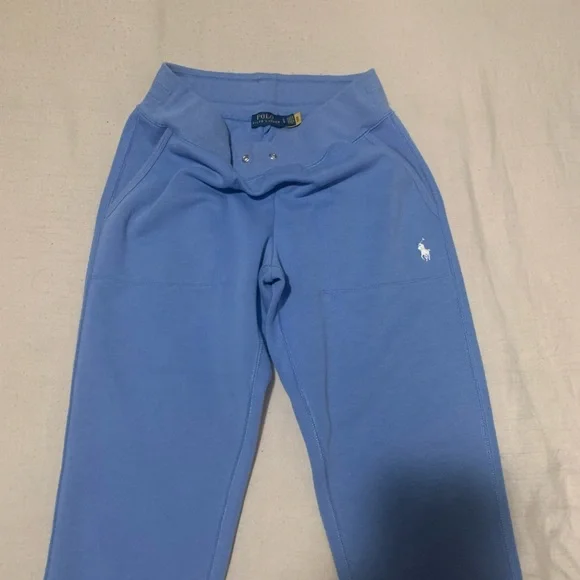 Ralph Lauren Kids Sky Blue unisex Sweatpants Size S - Picture 2 of 11